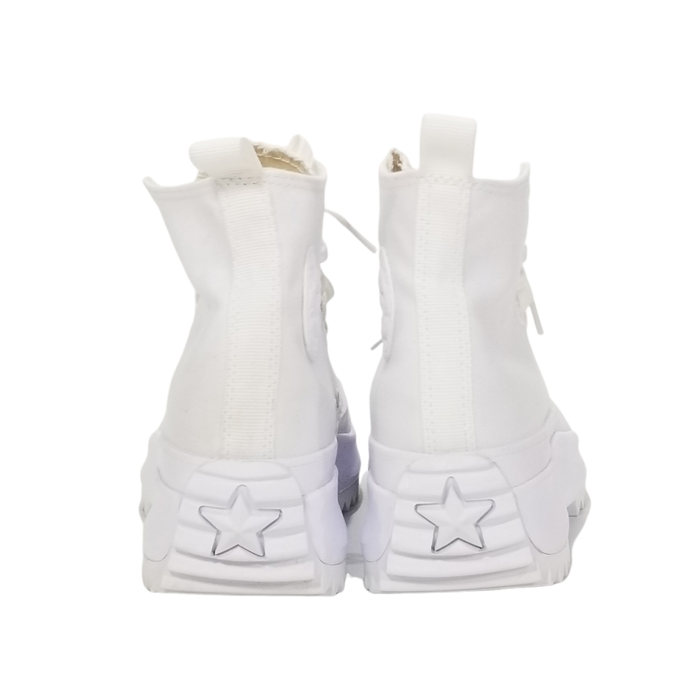 Converse Run Star Hike Chunky Platform Sneakers In Triple White Womens Size 8 - Picture 4 of 9